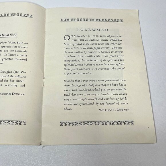 Is There a Santa Claus 1934 Editorial Francis P. Church Illustrated Booklet - Picture 6 of 8
